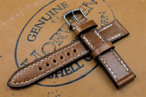 horween shell cordovan leather strap